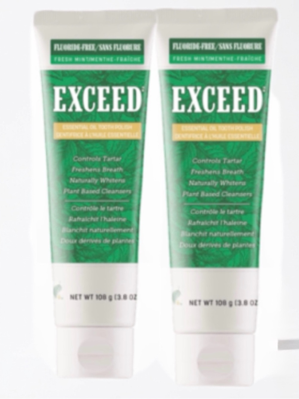2 pack - Melaleuca Exceed Tooth Polish: Fresh Mint Fluoride-Free New & Sealed